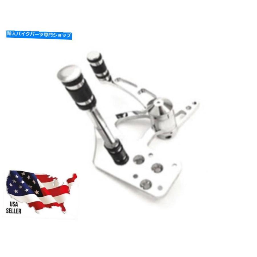 クロームパーツ EXT 3 \"クロムフォワードコントロール5/8ボアハーレーソフト1990-1999 Fatboy Fat Boy EXT 3\" Chrome Forward Controls 5/8 Bore Harlの画像