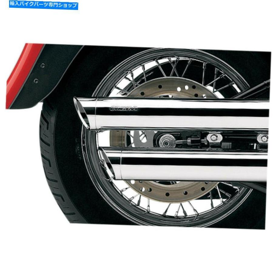 クロームパーツ COBRA 3 \"ハーレーダビッドソンXL 14-17 6031のための排気デュアルクロムマフラー Cobra 3\"" Exhaust Dual Chrome Mufflers For Harley"_1