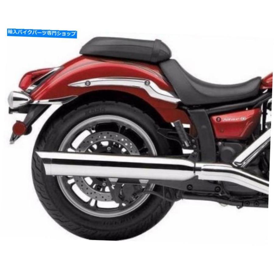 クロームパーツ COBRA排気クロムスリップオンスカラップチップマフラー07-16 Yamaha XVS1300A V-STAR Cobra Exhaust Chrome Slip-On Scalloped Tip Mu