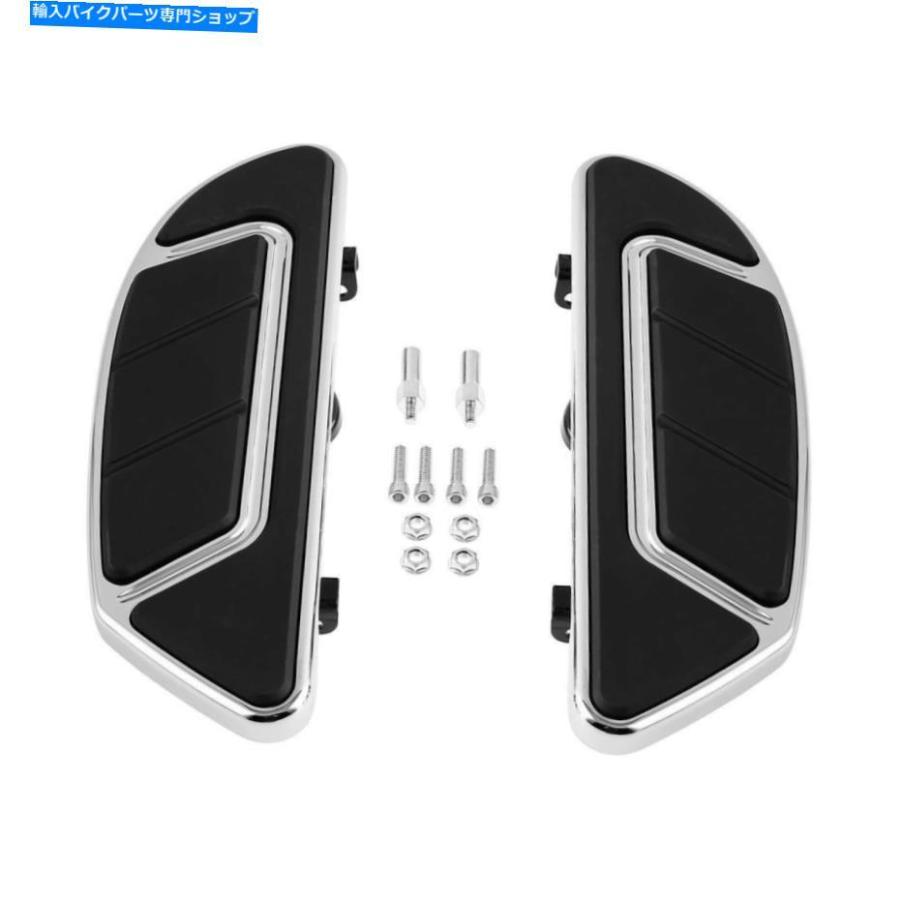 クロームパーツ エアフロードライバー客船ボードフットペグマウント1986-2020 Airflow Driver Passenger Floorboard Footpeg Mount For Harley Tourinの画像