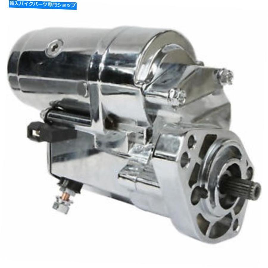 クロームパーツ ハーレー - ダビッドソンflstfi fat boy shrinter optのための矢じりスターター。 2.0kw - クロム Arrowhead Starter for HARLEY-DAVI