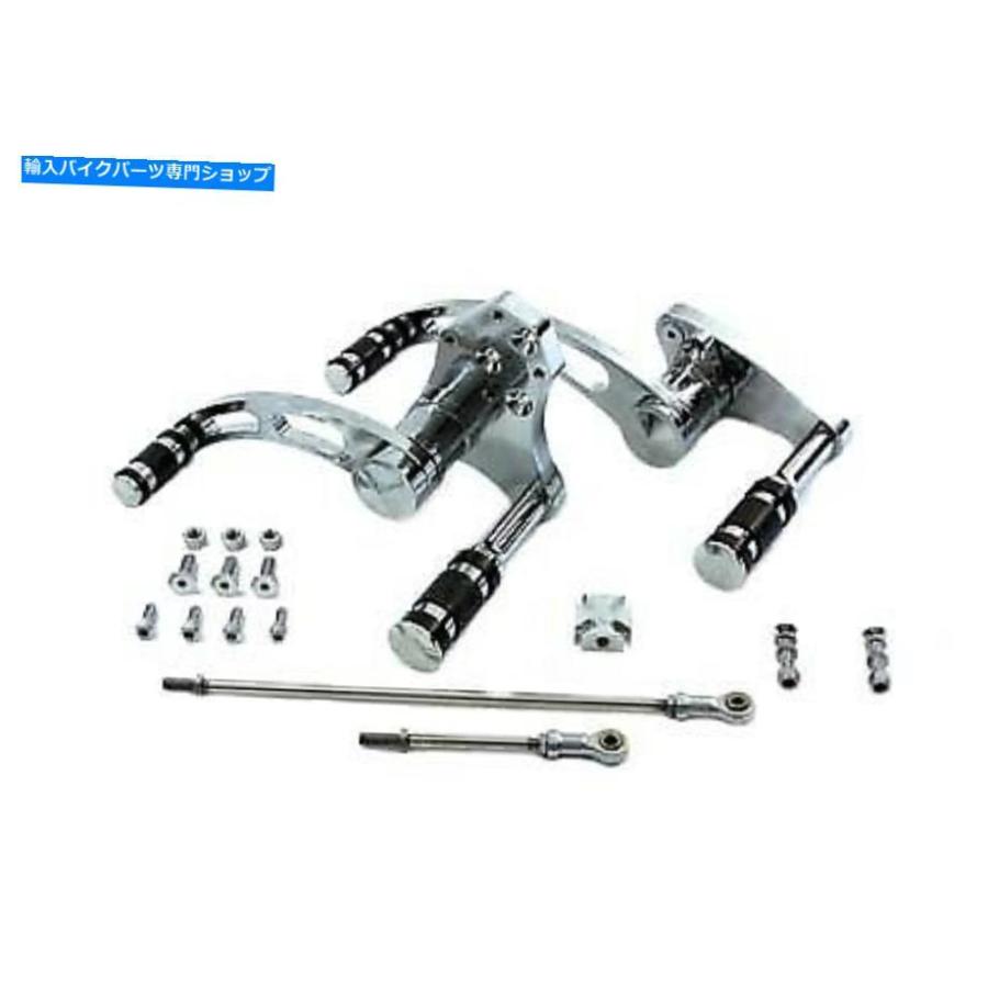 クロームパーツ ビレットフォワードコントロールキットクロムフィットハーレーダビッドソン Billet Forward Control Kit Chrome fits Harley-Davidson
