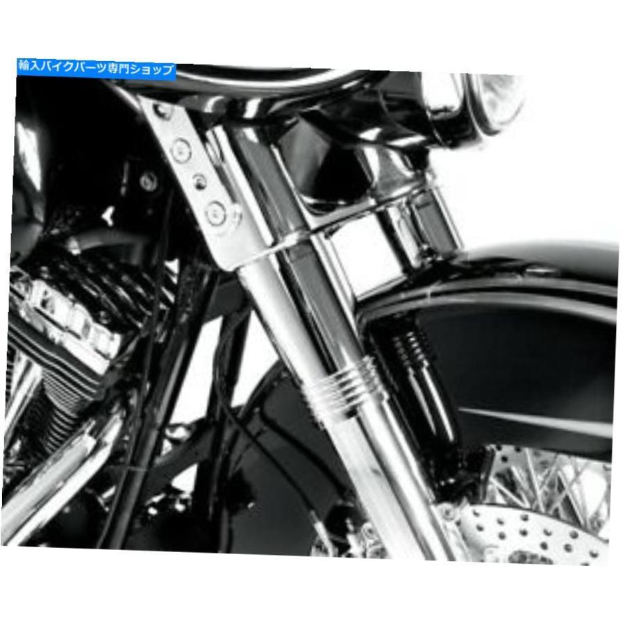 クロームパーツ harley 0208-2100-Ch用のパフォーマンス機械クロームメルスライダーカバーセット Performance Machine Chrome Merc Slider Cover Set
