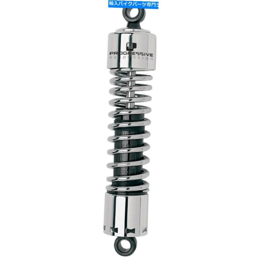 クロームパーツ プログレッシブ412シリーズ12 \"デュアルショッククローム412-4013C Progressive 412 Series 12\" Dual Shocks Chrome 412-4013C