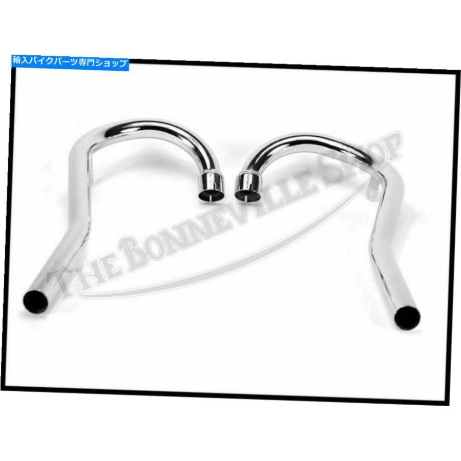 クロームパーツ Triumph 650プリユニットクロムハイパイプ排気セットイギリスPN＃70-4177 70-4178 TRIUMPH 650 PRE UNIT CHROME HIGH PIPE EXHAUST SEの画像
