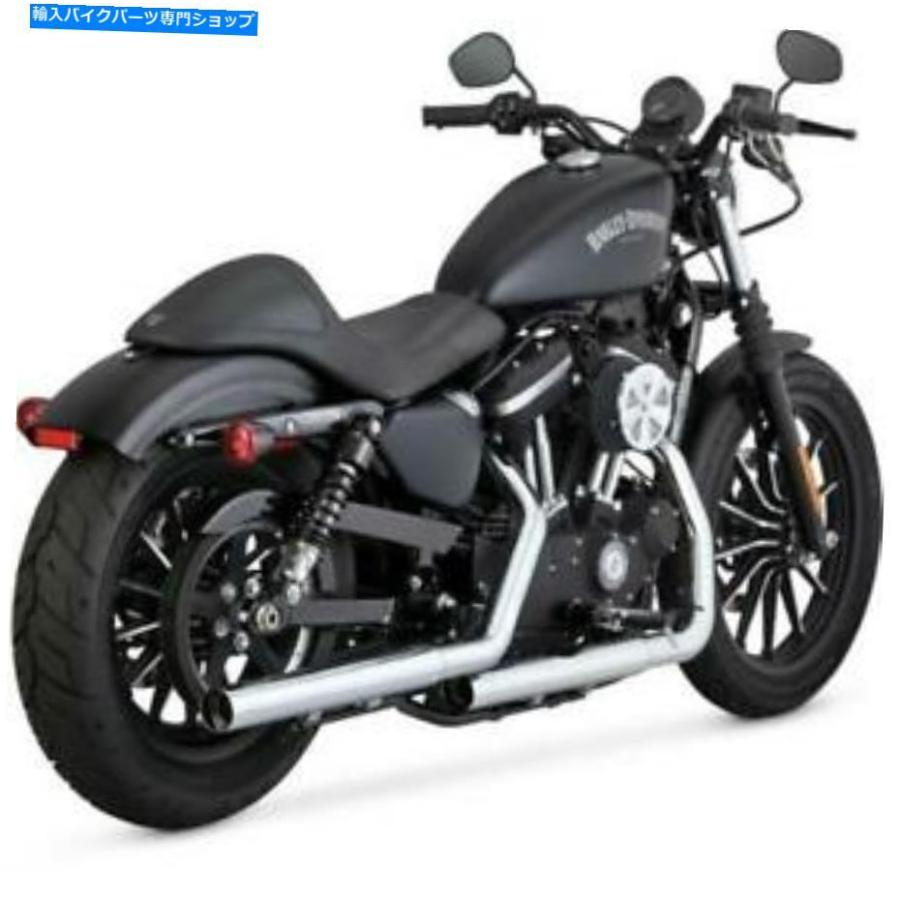クロームパーツ バンス＆ハインズストレートショットHSデュアルスリップオンマフラーズクロム＃16863 Vance \u0026 Hines Straightshots HS Dual Slip-On M