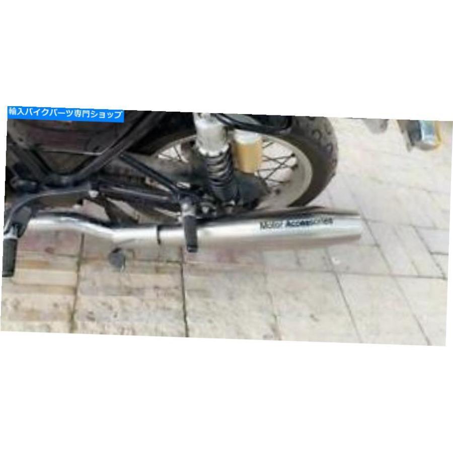 クロームパーツ ロイヤルエンフィールドインターセプター650ステンレススチール製DBキラー排気サイレンサー用 For Royal Enfield Interceptor 650 Sta