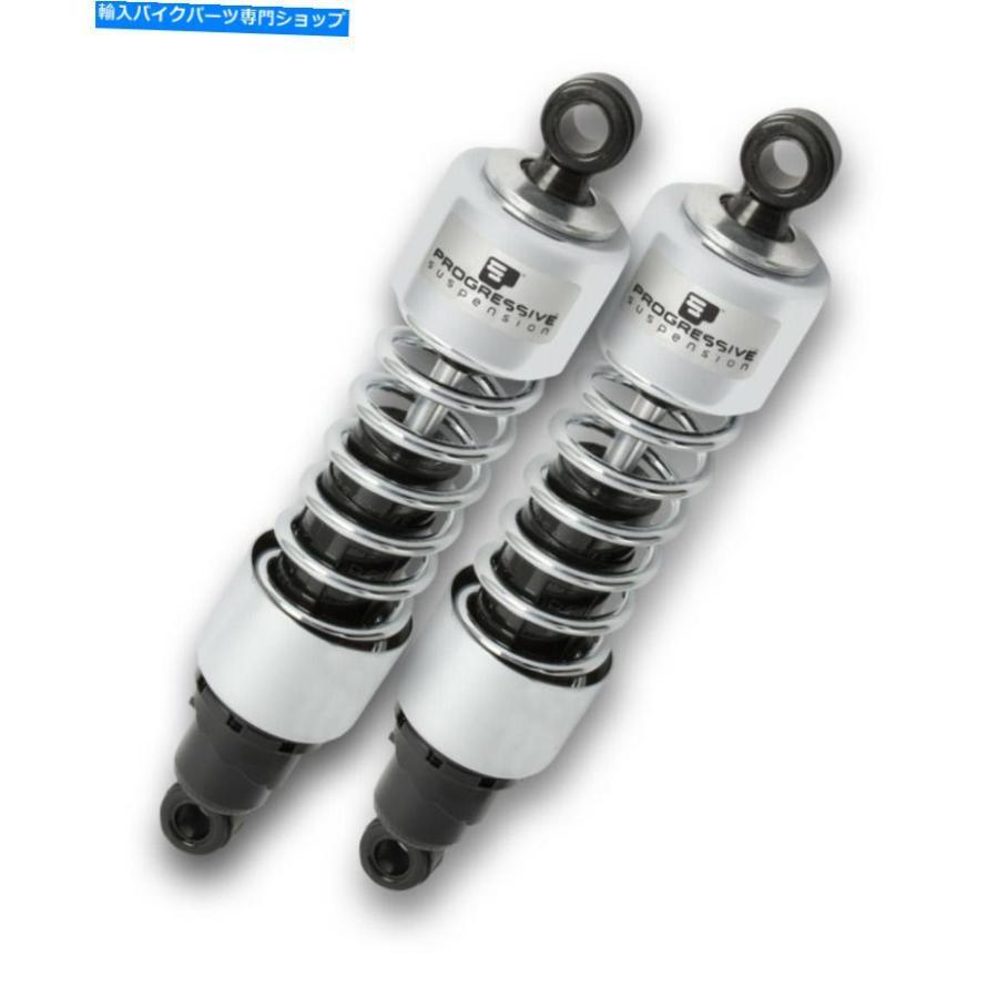 クロームパーツ プログレッシブサスペンション - 412-4222C - 412シリーズヘビーデューティ13in。ショック、クロム Progressive Suspension - 412-422の画像
