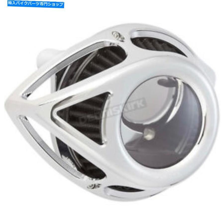 クロームパーツ Arlen Ness Chrome Clear Tear Series Air Cleaner Kit - 18-976（CAへの船なし） Arlen Ness Chrome Clear Tear Series Air Cleaner