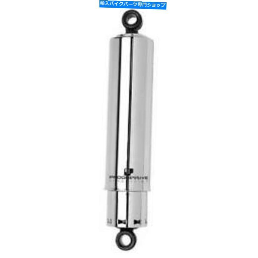 クロームパーツ プログレッシブサスペンション412シリーズショック（2）; 12 \"W /カバー; Chrome 12\" 73-86 FLH Progressive Suspension 412 Series S