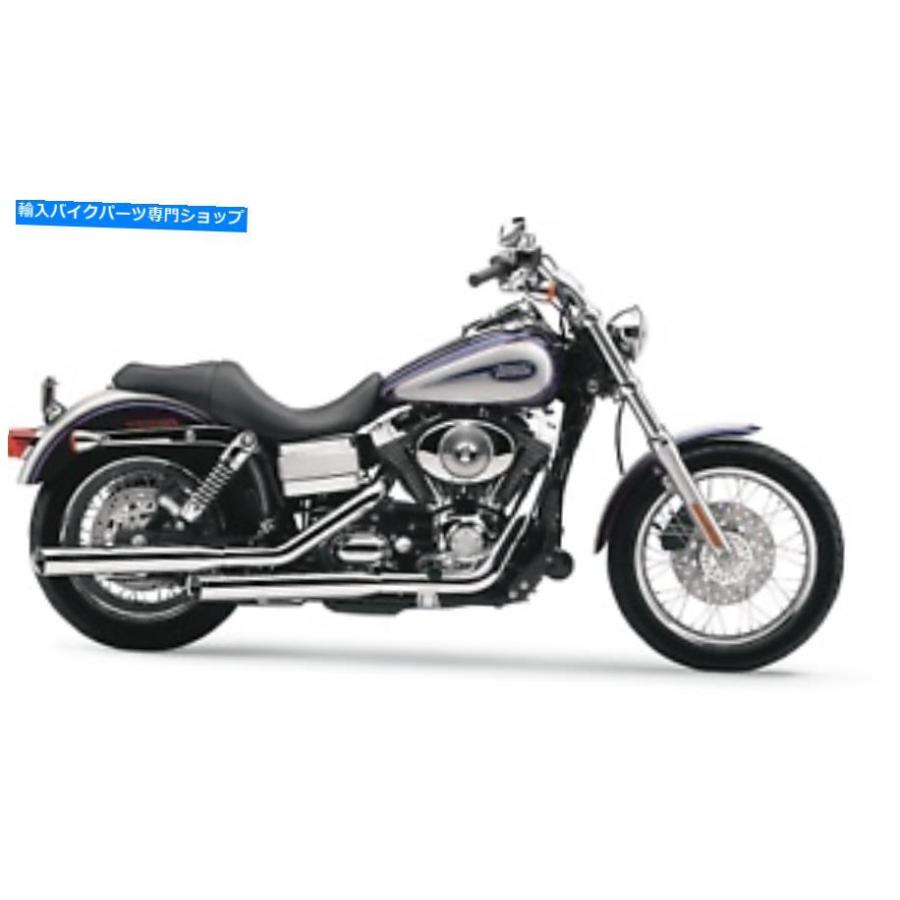 クロームパーツ COBRAスリップオンマフラーと1994年から17年のハーレーダイナモデル - クロム - 6005 Cobra Slip On Muffler with Tips for 1994-17 H