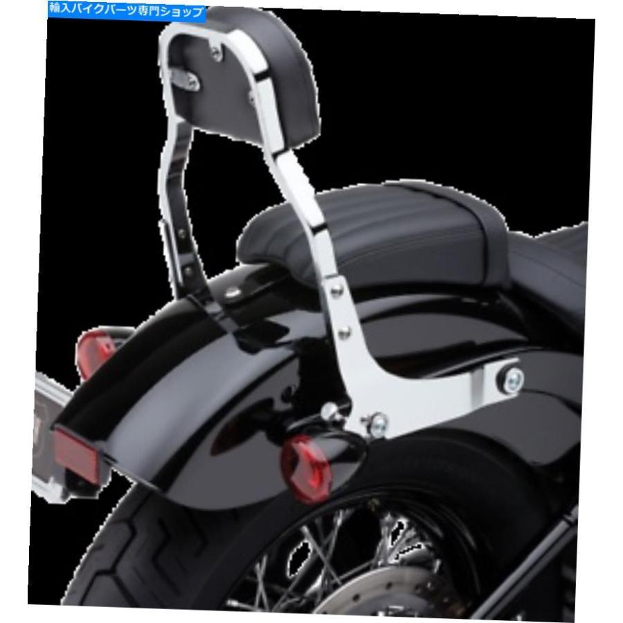 クロームパーツ 2006-17ハーレーダイナ - クロム - 602-2024 Cobra Detachable Backrest for 2006-17 Harley Dyna - Chrome - 602-2024