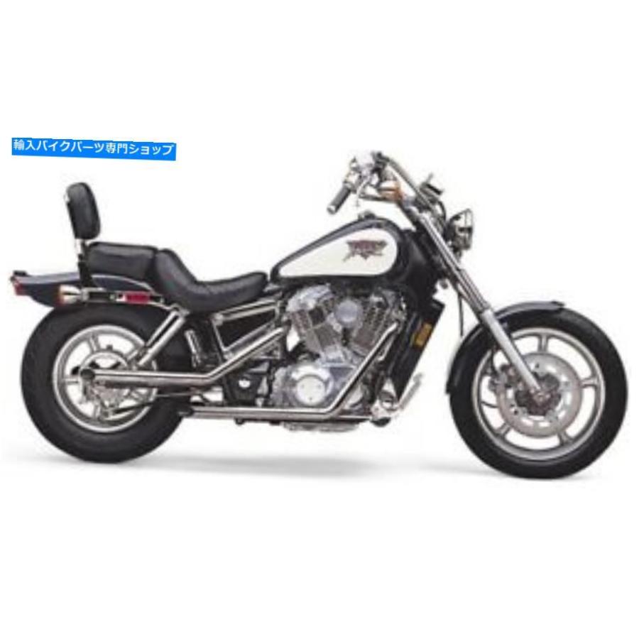 クロームパーツ 1987 - 96 Honda VT1100Cシャドウのためのコブラドラッグパイプ排気システム - Chrome - 1266 Cobra Drag Pipes Exhaust System for 1