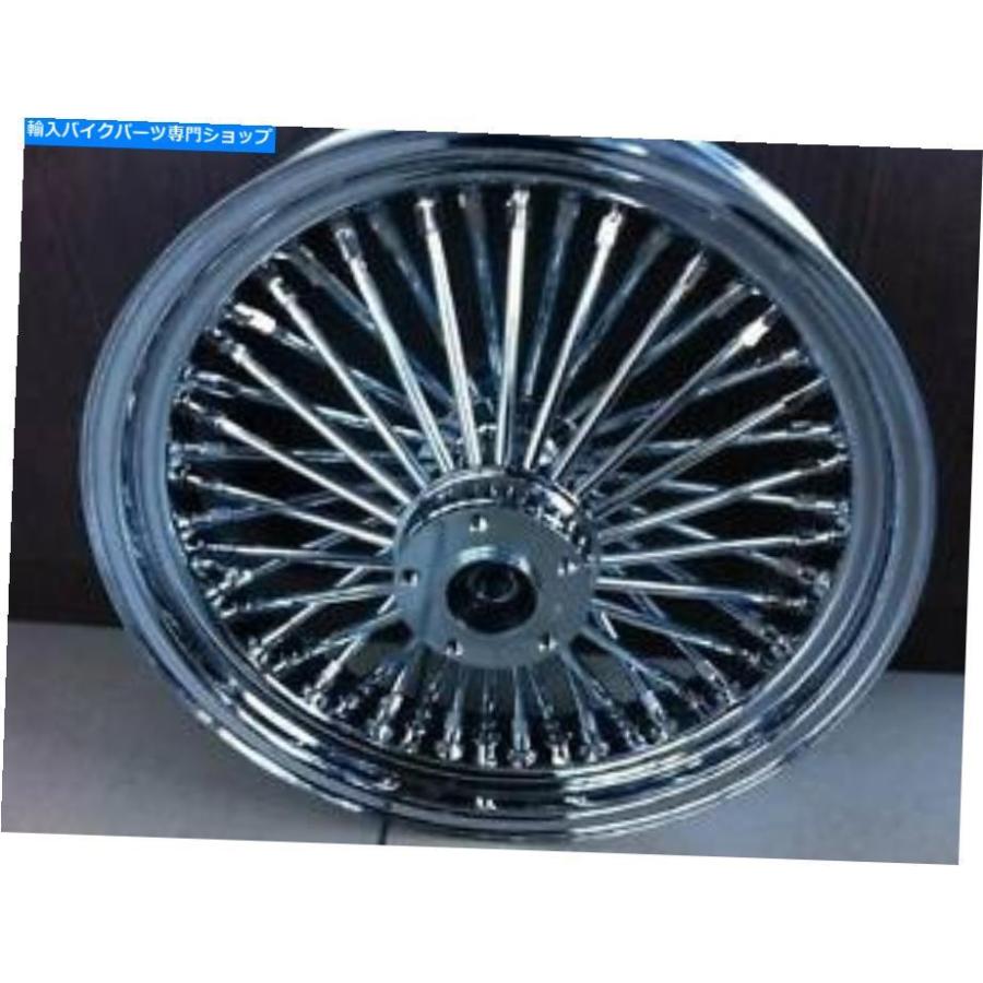 クロームパーツ Fat Spoke 16 \"前輪クローム08-15ハーレーエレクトラグライドロードキングストリート FAT SPOKE 16\"" FRONT WHEEL CHROME 08-15 HARLEY"