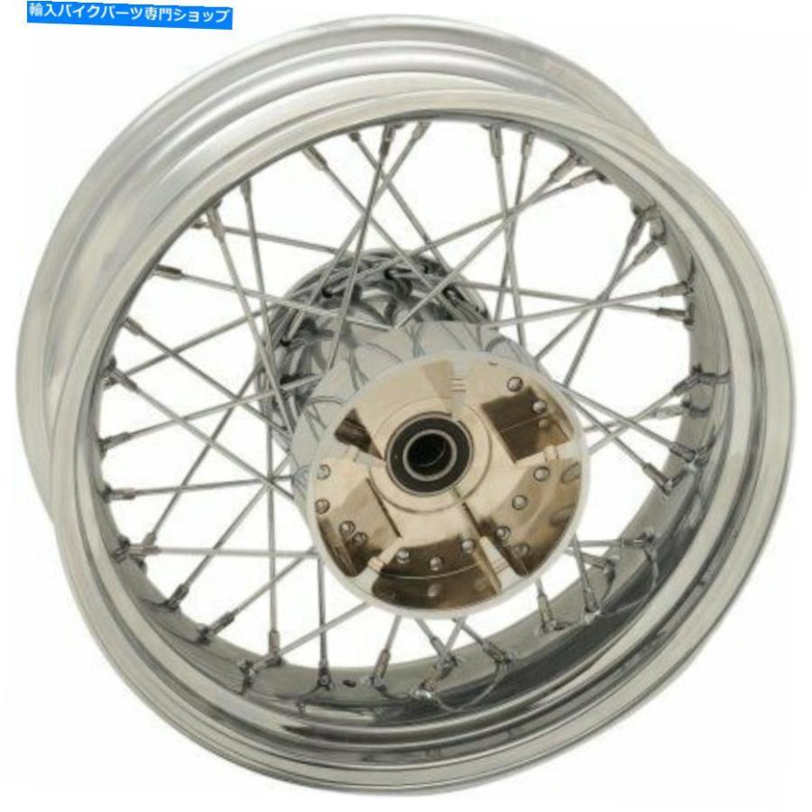 クロームパーツ Drag Specialties 5 \"W x 16\"" Dロントステールスメルスイール、クローム0204-0521-オリジナルのタイトルを表示 Drag Specialties 5\""W"