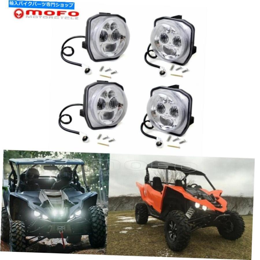 クロームパーツ ヤマハユーティリティYXZ1000 YXZ1000R EPS SSのオートバイLEDヘッドライトヘッドランプ Motorcycle LED Headlight Head Lamp For Yam