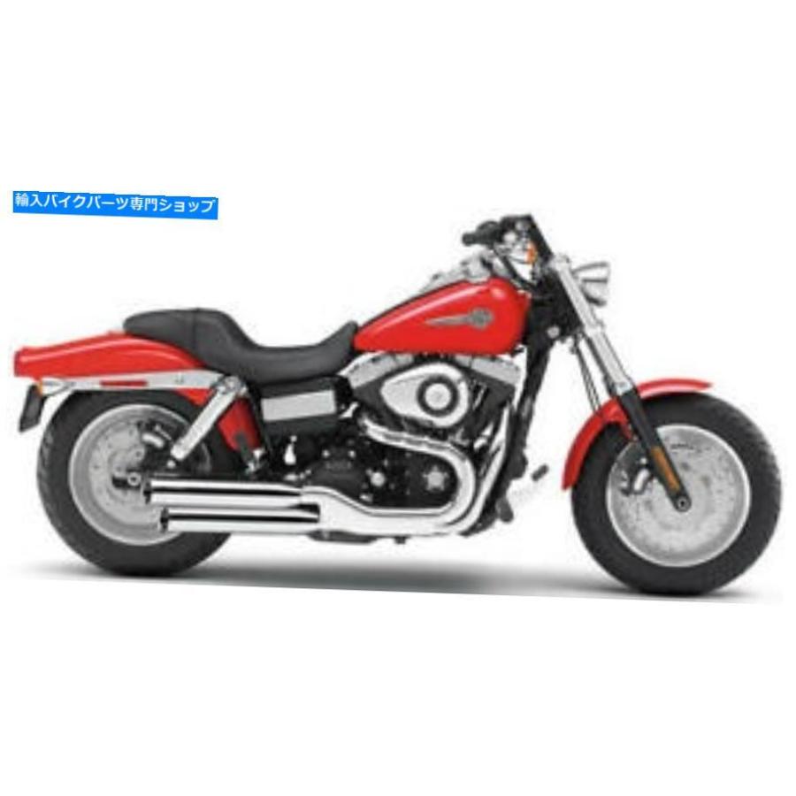クロームパーツ コブラスリップオンマフラークロームハーレー - ダビッドソンFXDF Dyna Fat BOB 2008-2016 Cobra Slip-On Mufflers Chrome Harley-Dav