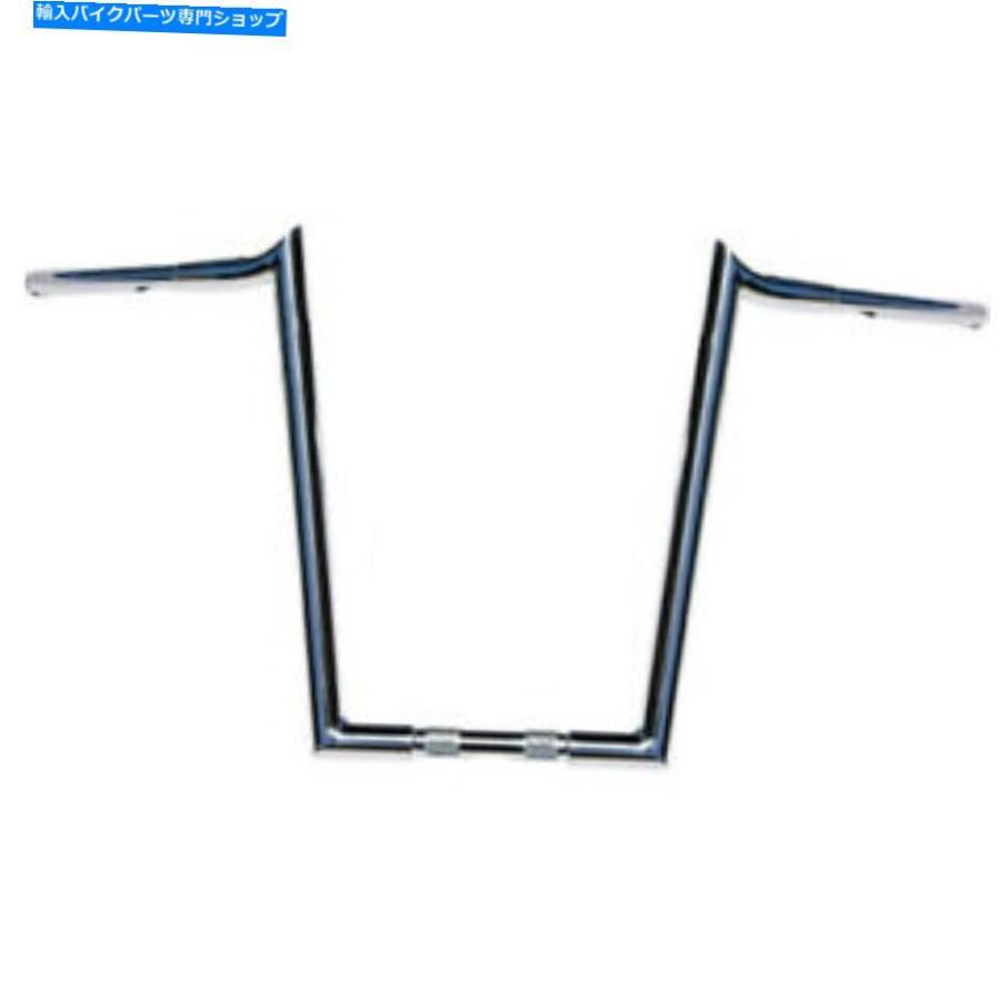 クロームパーツ ワイルド1クローム16 \"ハンドルバー| WO586 Wild 1 Chrome 16\"" Hooked Handlebar | WO586"