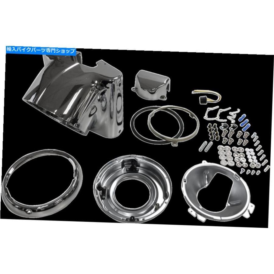 クロームパーツ Chrome Nacelleヘッドライトハウジングキットハーレーファットボーイ1990-2017 Chrome Nacelle Headlight Housing Kit Harley Fatboy