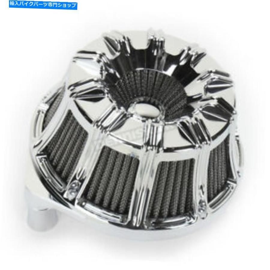 クロームパーツ Arlen Ness Chrome逆シリーズ10ゲージエアクリーナーキット - 18-942 Arlen Ness Chrome Inverted Series 10-Gauge Air Cleaner Kit -