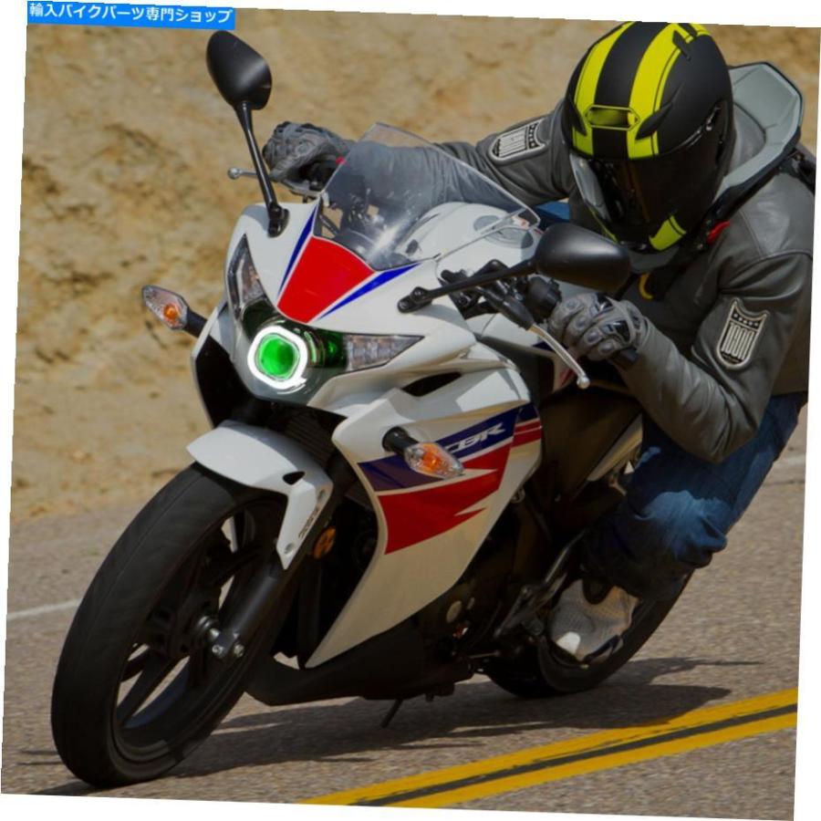 クロームパーツ KT LED Honda CBR250R 20112016 Green. KT LED Headlight for