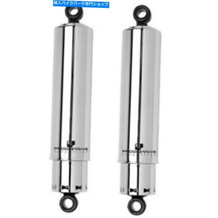 クロームパーツ プログレッシブサスペンション412シリーズフルカバーショック11 "クロム＃412-4056c Progressive Suspension 412 Series Full Cover S