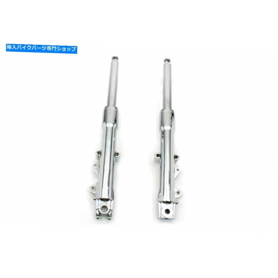 クロームパーツ V-Twinによるハーレーダビッドソンのための41mmフォークスライダーアセンブリ 41mm Fork Slider Assembly for Harley Davidson by V-T