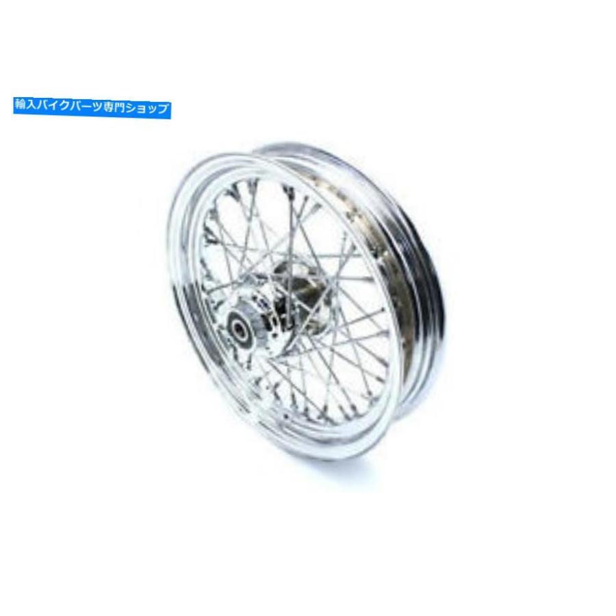 クロームパーツ Heritage Springer - Flsts 16 \"x 3\""レプリカクロム前輪ラウンドスポーク00-06 Heritage Springer - FLSTS 16\""x3\"" Replica Chrome Fro"