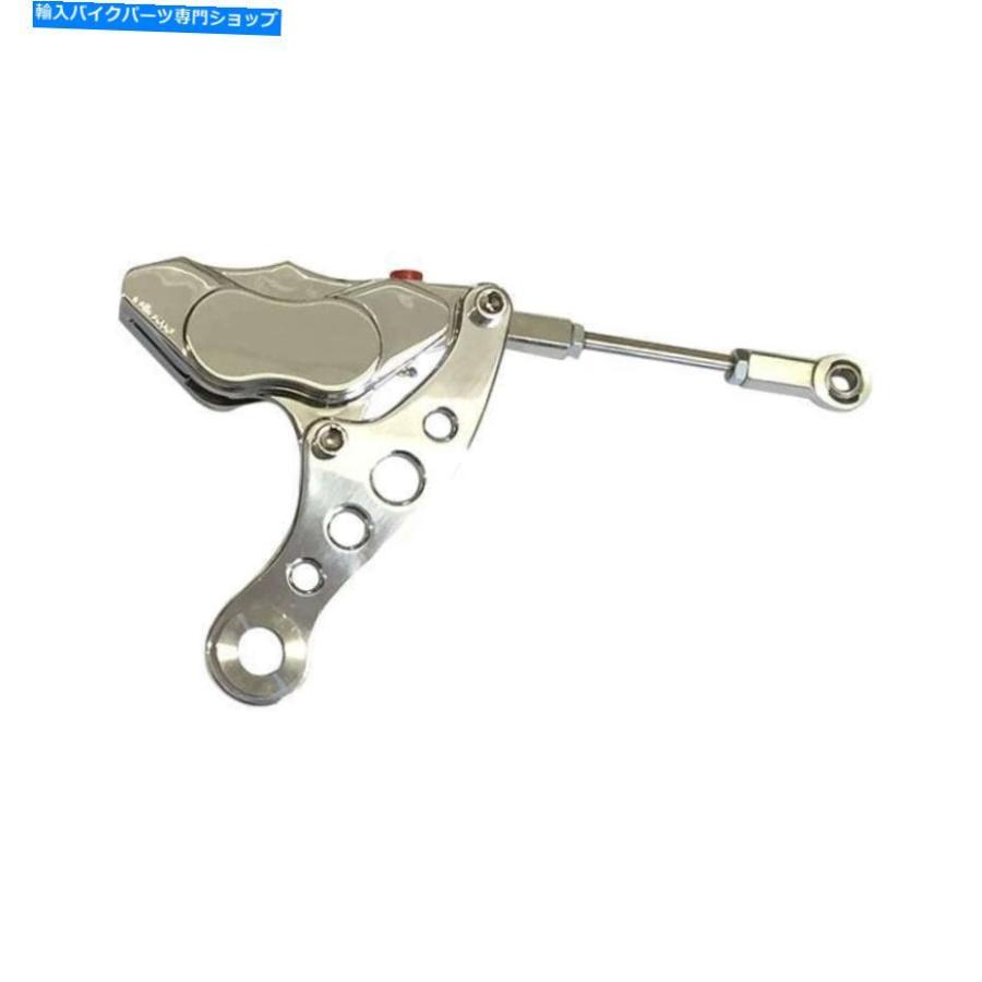 クロームパーツ ツイストチョッパービレットスプリットブレーキキャリパーキット左側クロム Twisted Choppers Billet Springer Brake Caliper Kit Lef