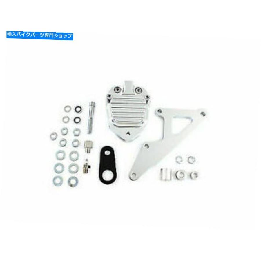 クロームパーツ Harley Davidsonのためのクリア陽極酸化前面2ピストンキャリパーV-Twin Clear Anodized Front 2 Piston Caliper for Harley Davidson