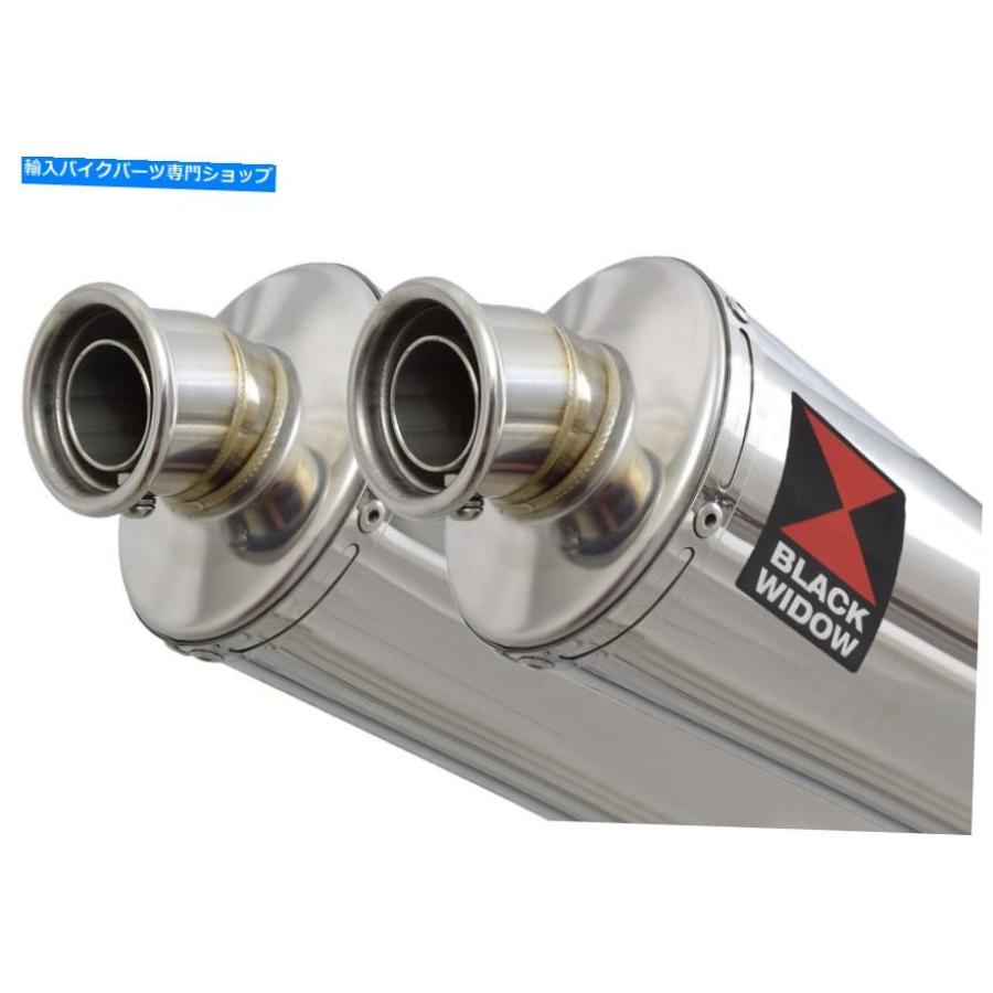 クロームパーツ ヤマハTDM 900 2-2エキゾーストサイレンサーキットオーバルステンレススチールサイレンサー230SS Yamaha TDM 900 2-2 Exhaust Silenceの画像