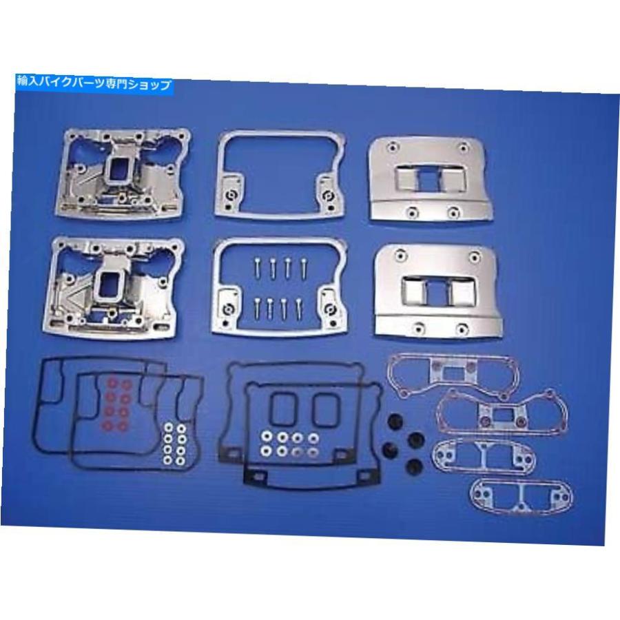 クローム一部分 Chrome Rocker Box Cover Set Harley-Davidson填まる Chrome Rocker Box Cover Set fits Harley-Davidson