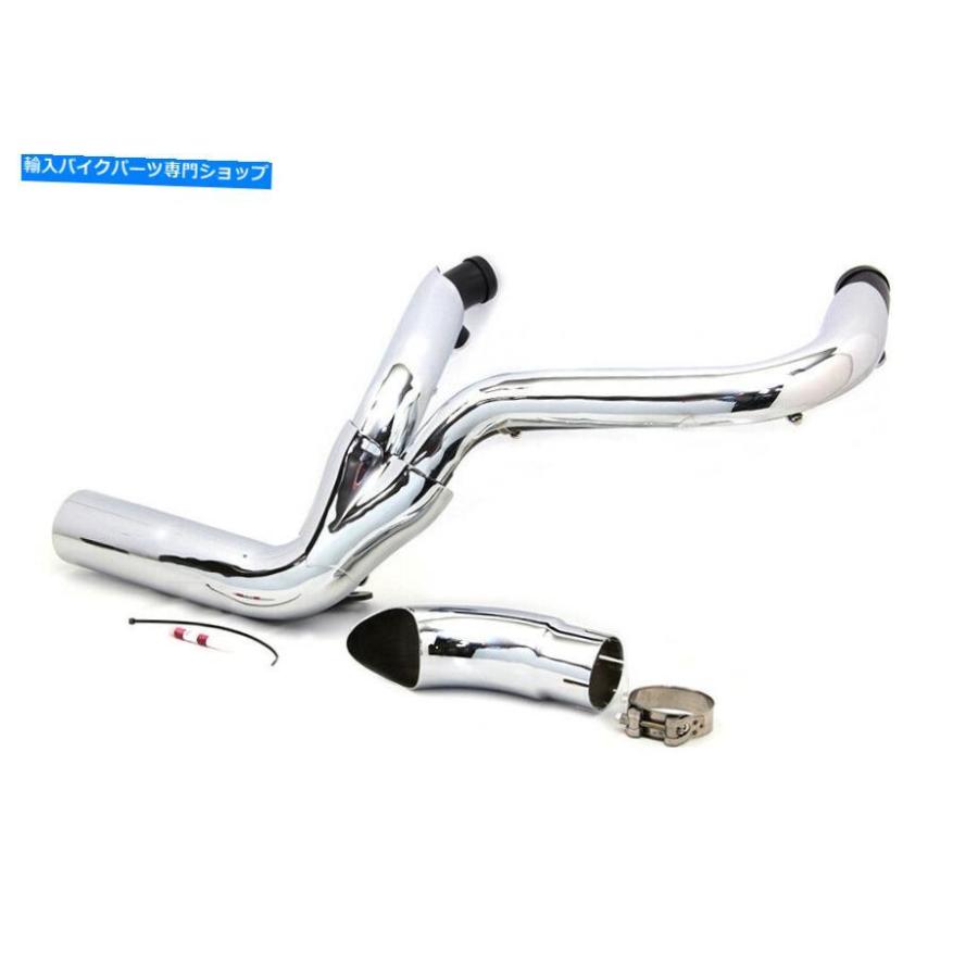 クロームパーツ 2排気ヘッダーツインカムドレッサーツーリングFLT 2007-2016レイクタイプ 2 into 1 Exhaust Headers Twin Cam Dresser Touring FLT 20の画像