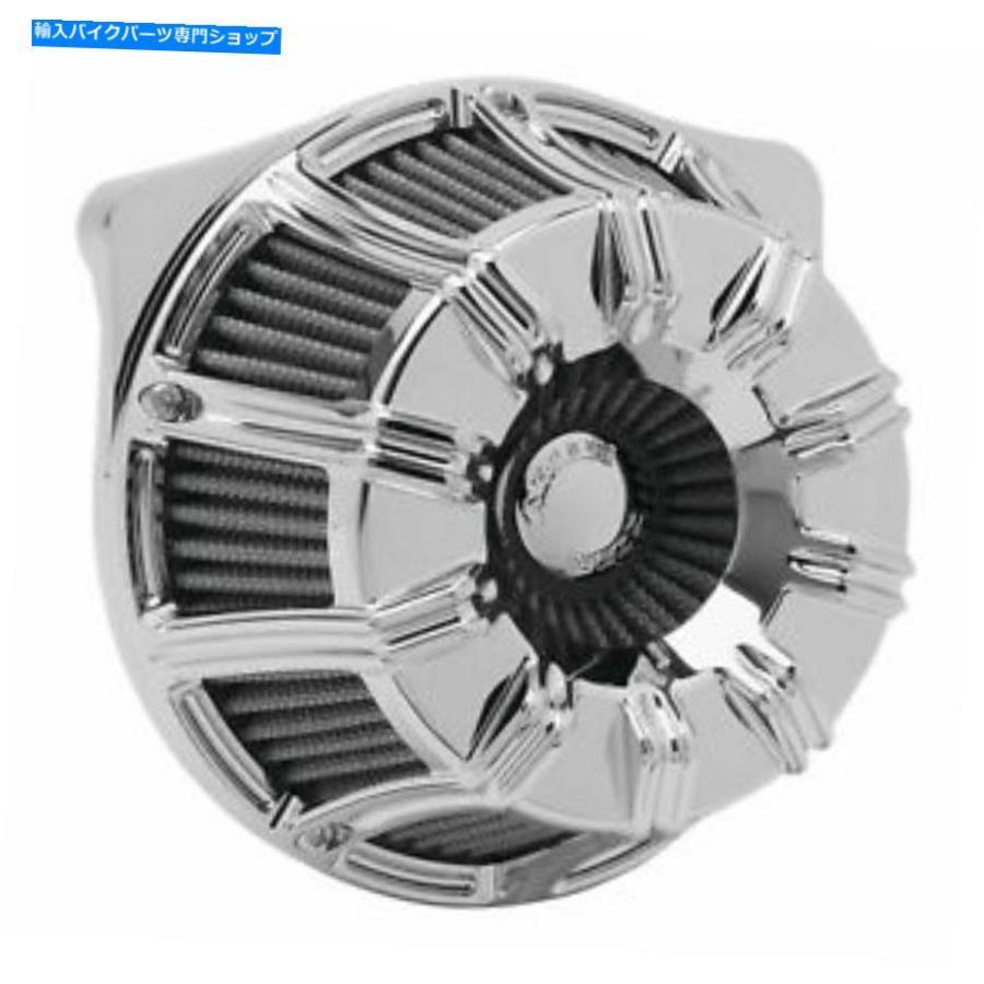 クロームパーツ Arlen Ness逆シリーズエアクリーナキット10ゲージ - Chrome 18-946 17 FLH、FLT Arlen Ness Inverted Series Air Cleaner Kit 10-Gaug