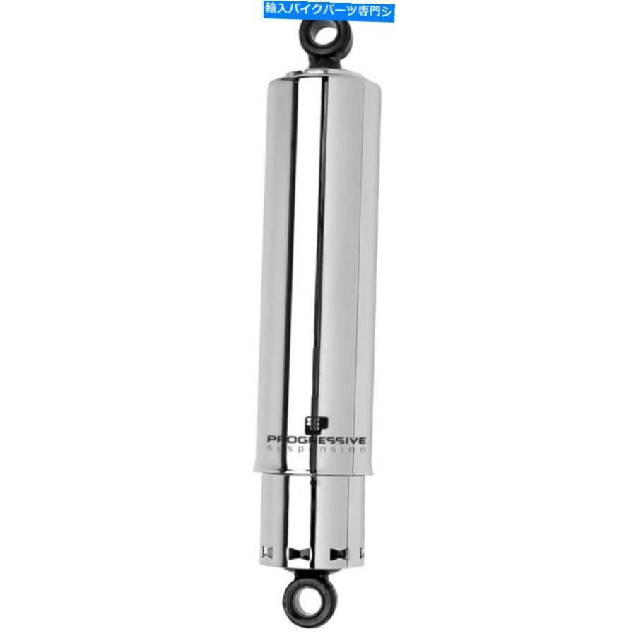 クロームパーツ Harley-Davidsonのためのプログレッシブサスペンション412クロム12 \"スタンダードショック Progressive Suspension 412 Chrome 12\"" St"