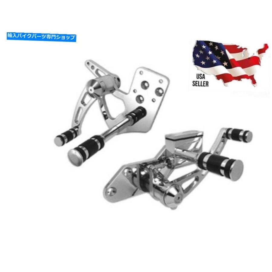 クロームパーツ ハーレークロームビレットフォワードコントロールキット3 \"1986年2月22日1986-1999 Harley Chrome Billet Forward Control Kit 3\"in E