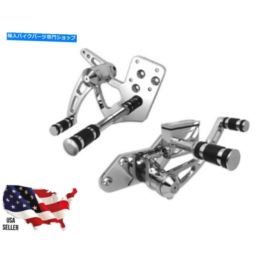 クロームパーツ ハーレークロームビレットフォワードコントロールキット3 \"1986年2月22日1986-1999 Harley Chrome Billet Forward Control Kit 3\"in Eの画像