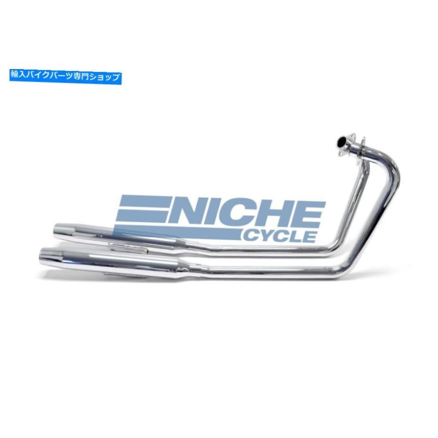 クロームパーツ YAMAHA XS650 MAC 2-IN-2クロムテーパー排気システム Yamaha XS650 MAC 2-Into-2 Chrome Taper Exhaust System