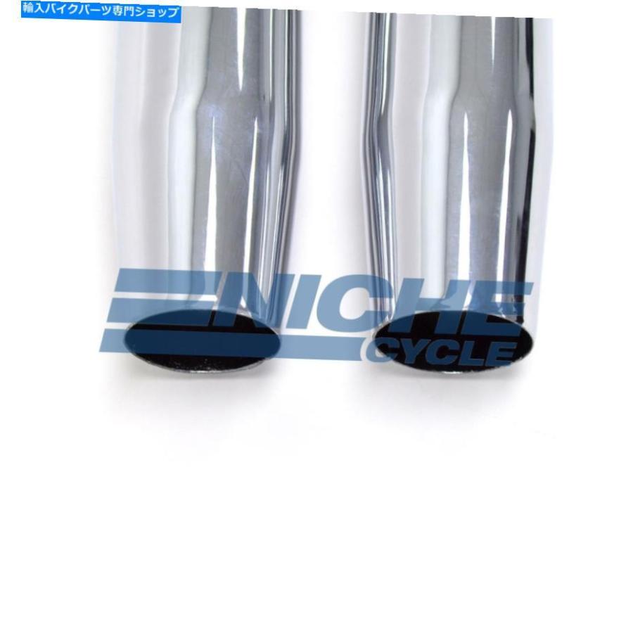 クロームパーツ YAMAHA XS650 MAC 2-IN-2クロムテーパー排気システム Yamaha XS650 MAC 2-Into-2 Chrome Taper Exhaust Systemの画像