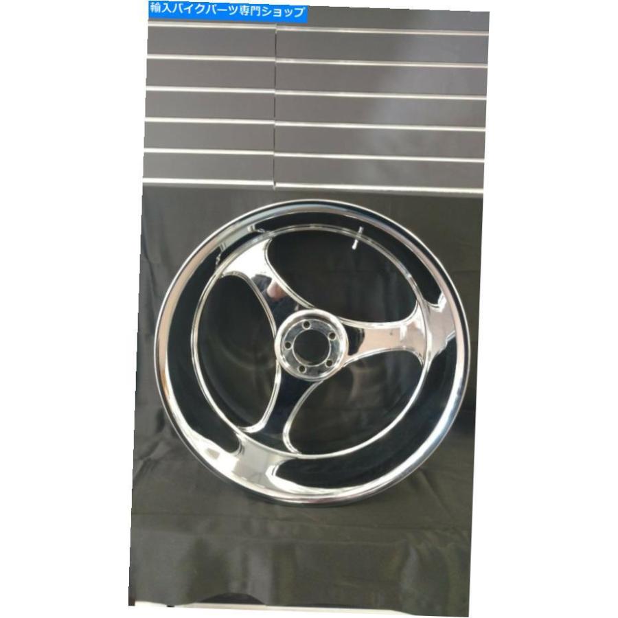 クロームパーツ Harley Turbo Chrome Forged CNCビレットアルミ合金ホイール18 x 8.5 " - ハブなし For HARLEY TURBO Chrome Forged CNC BILLET Alumi
