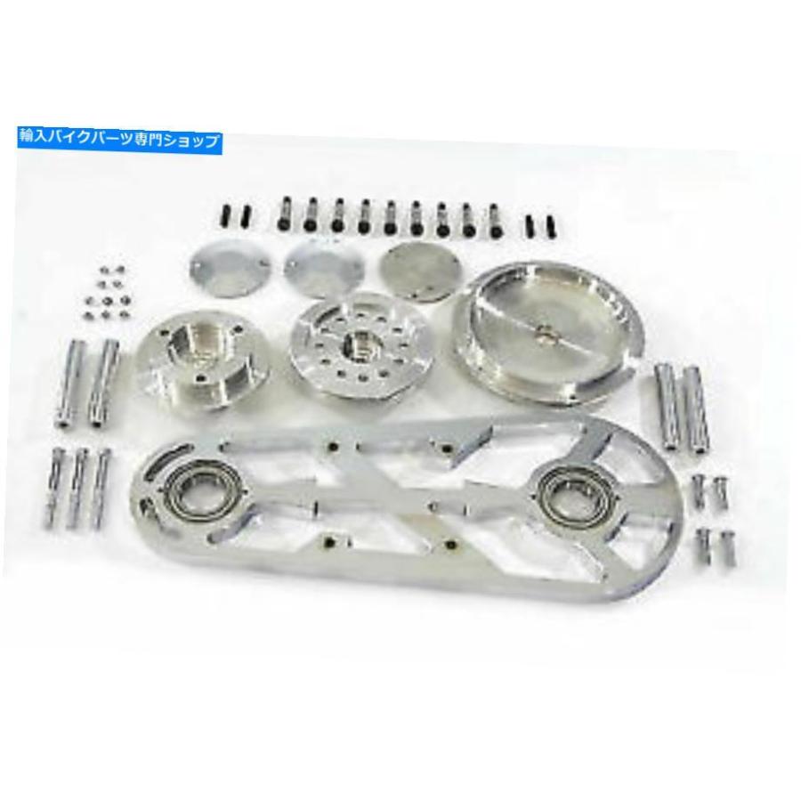 クロームパーツ Vツインベルトドライブ船外機サポートキットクロム20-2052 V-Twin Belt Drive Outboard Support Kit Chrome 20-2052