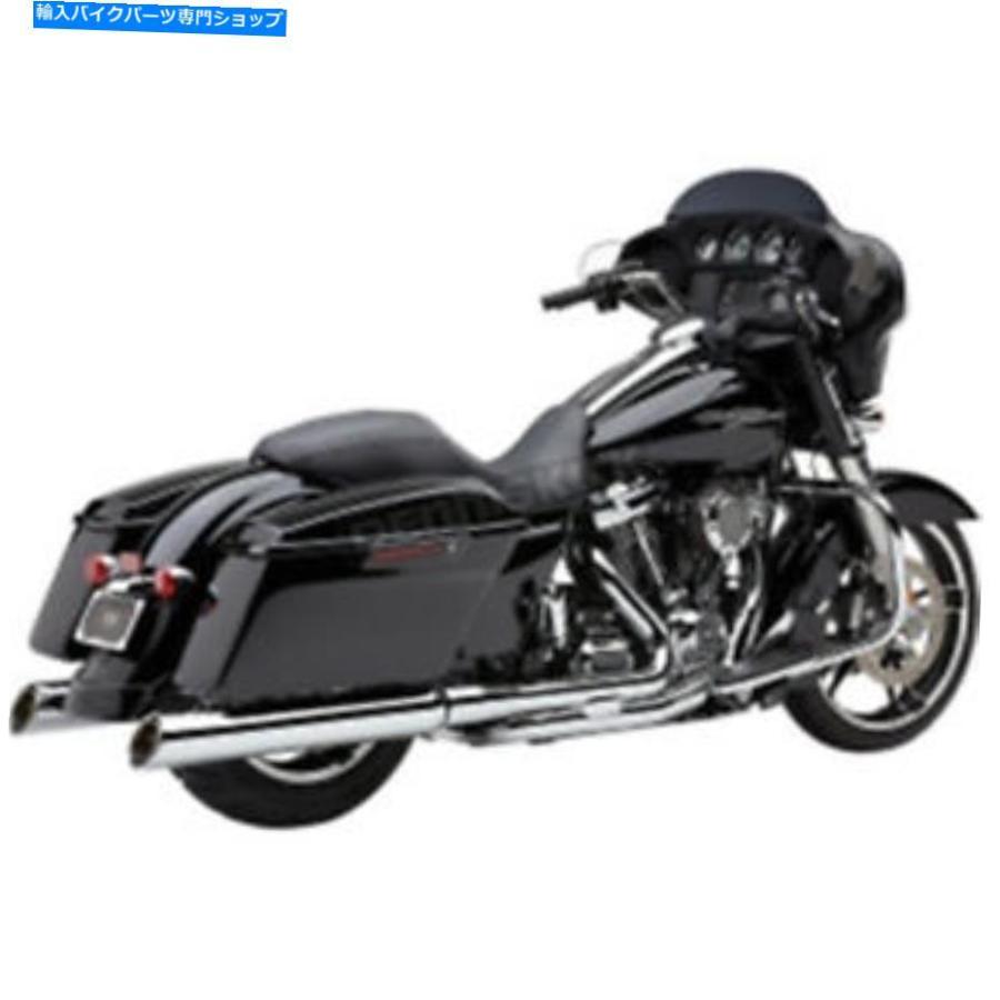 クローム一部分 コブラクローム909頭カットスリップオンマフラー - 6268（CAへの船なし） Cobra Chrome 909 Upper Cut Slip-On Mufflers - 6268 (no