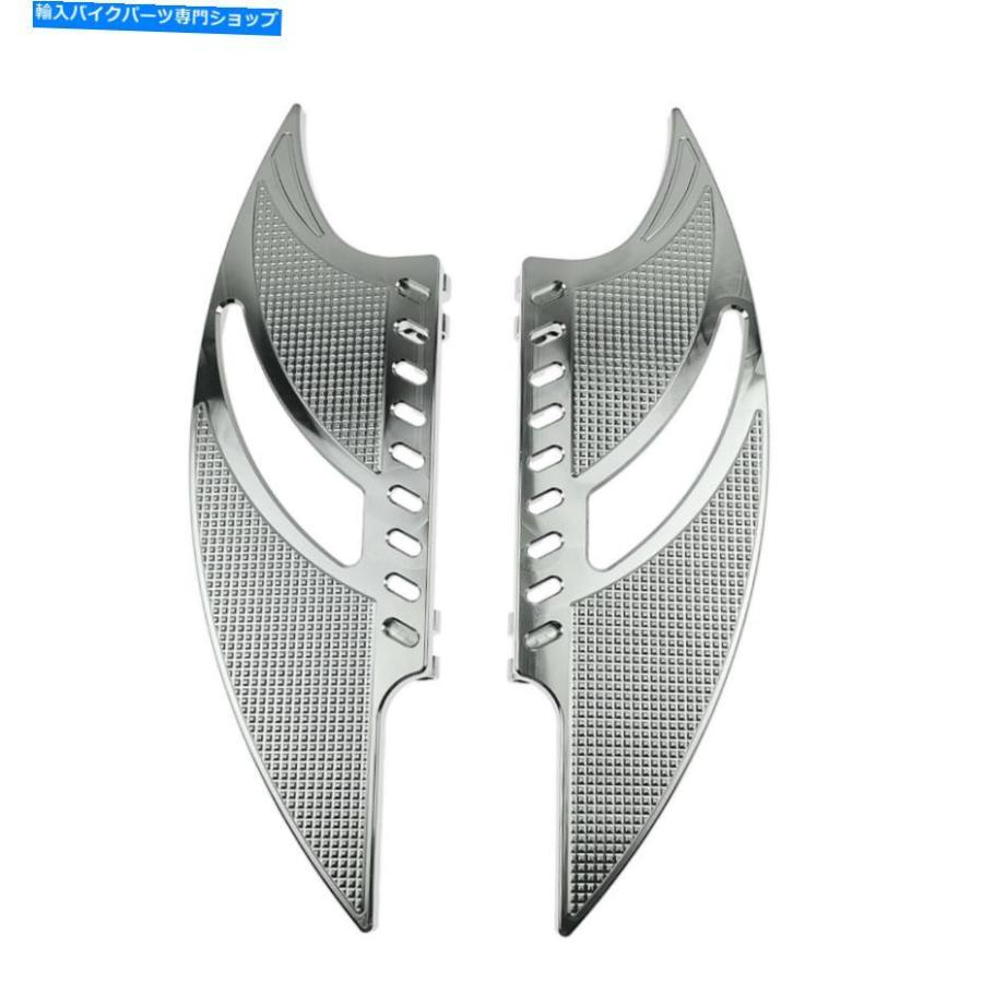 クロームパーツ Chrome F + R床板セットW /ハーレーツーリンググライド2014-2016 Chrome F+R Floorboard Set W/ Air Cleaner Fit For Harley Touringの画像