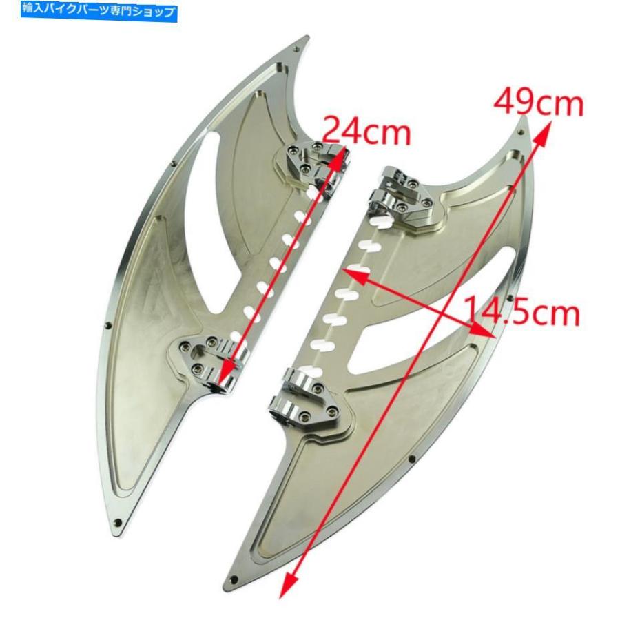 クロームパーツ Chrome F + R床板セットW /ハーレーツーリンググライド2014-2016 Chrome F+R Floorboard Set W/ Air Cleaner Fit For Harley Touringの画像