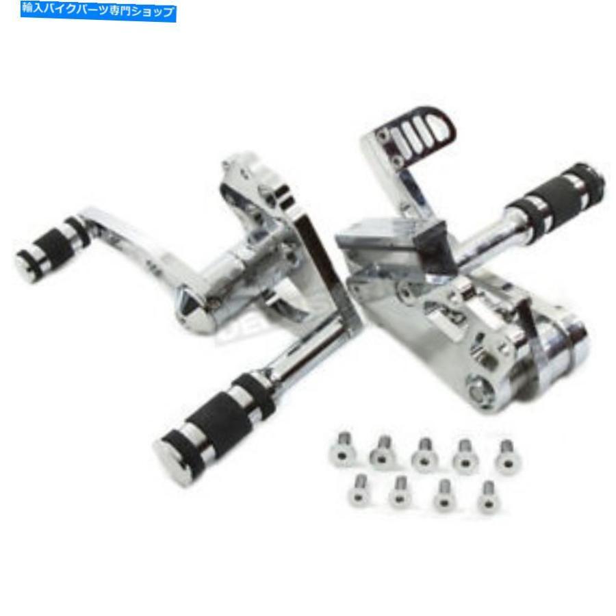 クロームパーツ V-TWIN CHROMEビレットフォワードコントロールキット - 2インチ。拡張 - 22-0755 V-Twin Chrome Billet Forward Control Kit - 2 in.