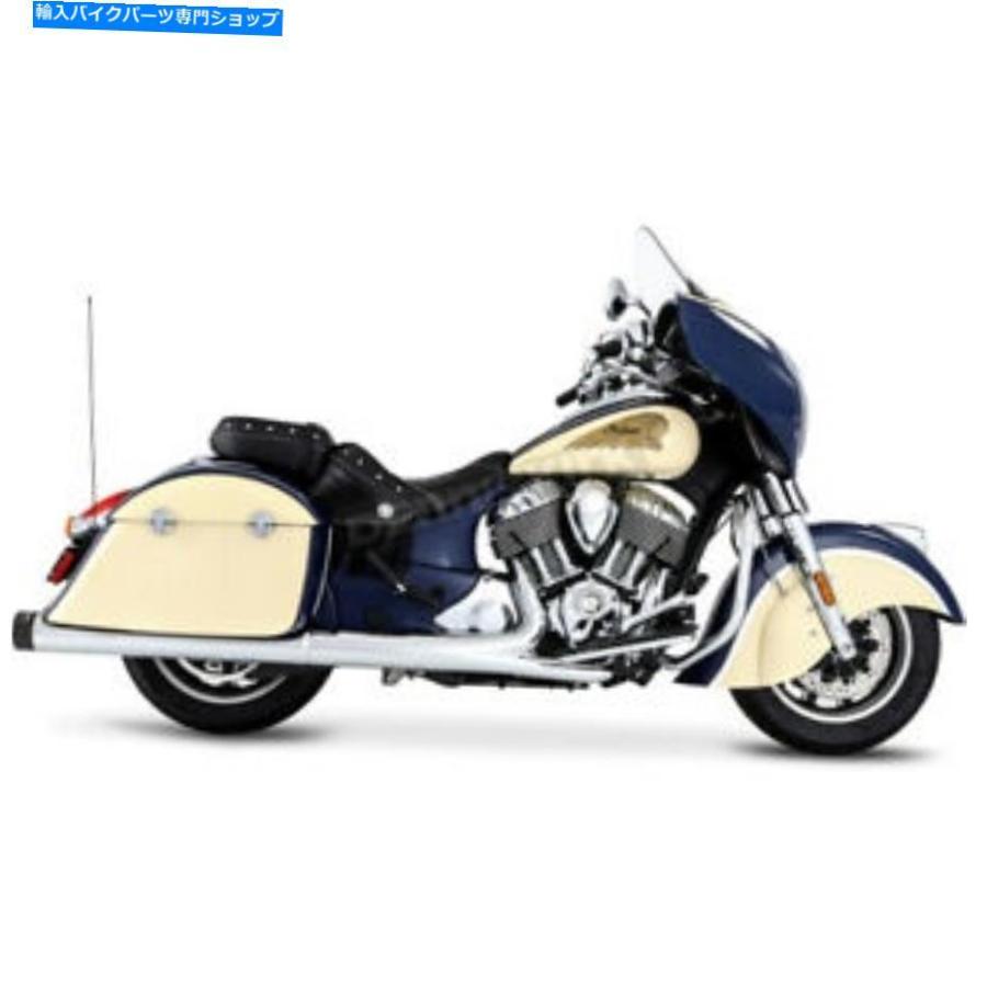 クロームパーツ Rinehart Chrome 4 In。スリップオンマフラー/ブラックエンドキャップ - 500-0502 Rinehart Chrome 4 in. Slip-On Mufflers w/Black E