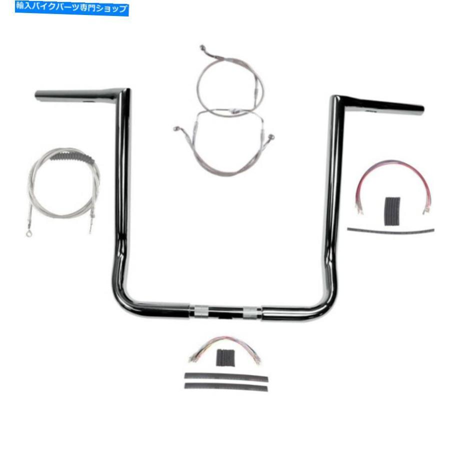 クロームパーツ 1 1/4 "Chrome 16"ツインピークスバーキット2008-2013ハーレーエレクトラストリートグライドナノブス 1 1/4" Chrome 16" Twin Peaks B