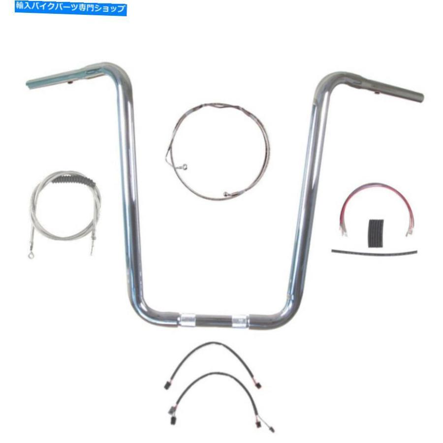 クローム部分品 1 1/4 \"Chrome Nrown 18\"" APEハンガーハンドルバーキット2014 UPハーレーロードキングW / ABS 1 1/4\"" Chrome Narrow 18\"" Ape Hanger H" その他フレーム関連用品-車、バイク、自転車