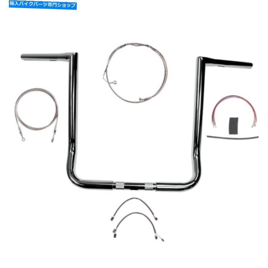 クロームパーツ 1 1/4 "Chrome 16" Twin Peaks Bar Kit 2014-2015ハーリーウルトラストリートグライドW / ABS 1 1/4" Chrome 16" Twin Peaks Bar Kit