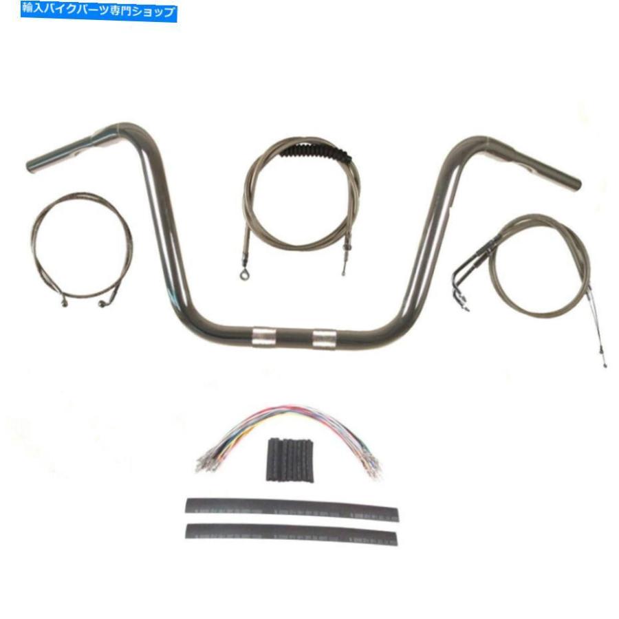クローム部分品 1 1/4 \"Chrome 12\"" APEハンガーハンドルバーキット2008-2011ハーリーダイナあぶら身シリング 1 1/4\"" Chrome 12\"" Ape Hanger Handlebar Kit 200" バイク-フレーム